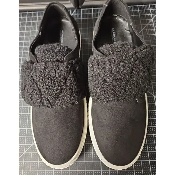 Aerosoles Ebbie Black Faux Suede 7 B (M) - Picture 2 of 12